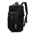 375 Large-capacity Waterproof and Wear-resistant Crossbody Travel Backpack(Black)