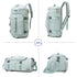 375 Large-capacity Waterproof and Wear-resistant Crossbody Travel Backpack(Jelly Green)