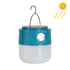105 Solar Rechargeable LED Bulb Light Camping Light Emergency Light with Flashlight Function(Blue)