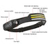 W689-3 Red White Warm  USB Rechargeable Motion Sensor Headlamp COB Outdoor Fishing Flashlight