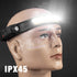 W689-3 Red White Warm  USB Rechargeable Motion Sensor Headlamp COB Outdoor Fishing Flashlight