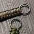 2pcs Outdoor Climbing Eagle Beak Buckle Umbrella Rope Hand-Woven Key Hanging Buckle(Black)