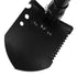 Multifunctional Thickened Double Grip Shovel Outdoor Camping Folding Shovel(Black)