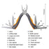 RDEER RT-2350 Multifunctional Pliers Folding Knife Outdoor Home Emergency Tool