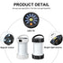 Camping Lantern Outdoor Solar Emergency Lights Multifunctional Tent Light(Black)