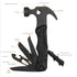 Multifunctional Life-saving Claw Hammer Car Survival Tools Foldable Outdoor Tool Hammer(Red)