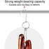 Stainless Steel Double Ring Duck Cooker Hanger Outdoor Barbecue Hanging Hook Stand, Specs: 4 Centi Steel Thick Long 28.5cm