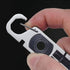 Multifunctional Outdoor Survival and Self-defense Ratchet Crowbar Tool EDC Bottle Opener(Silver)