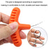 Stainless Steel Hand-pulled Wire Saw Rope Outdoor Camping Survival Equipment Saw, Color: Orange 70cm
