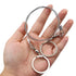 Stainless Steel Hand-pulled Wire Saw Rope Outdoor Camping Survival Equipment Saw, Color: Black 63cm