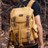 Retro Canvas Backpack Large Capacity Travel Computer Bag(Yellow)