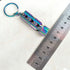 Outdoor High-decibel Stainless Steel Self-protection Double Tube Survival Whistle with Key Ring(BlackColor titanium)