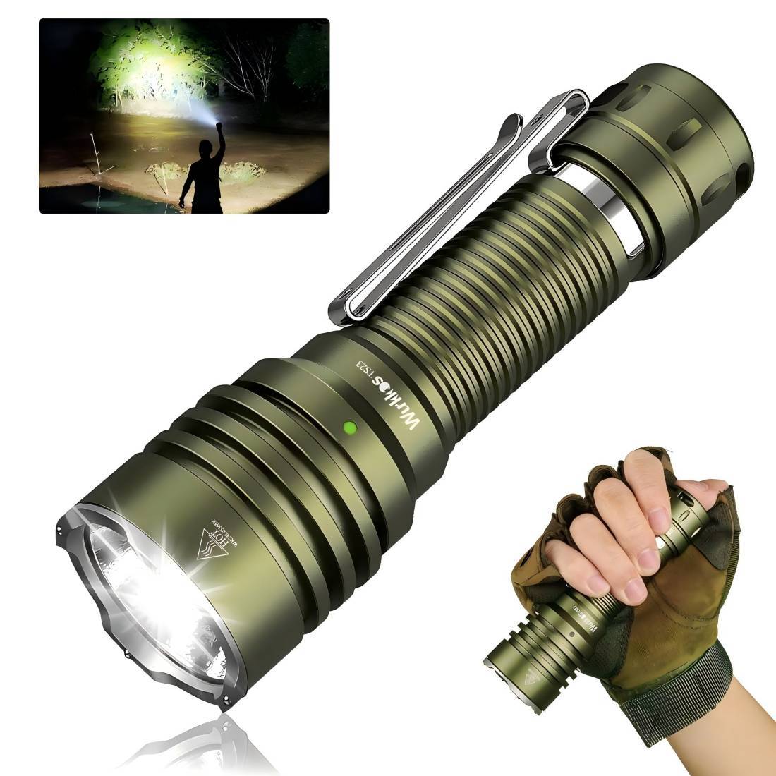 Wurkkos TS23 5000 Lumens Tactical Flashlight-4