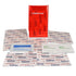 Mini Folding First Aid Pack, Red, Urgent First Aid, 18 Pieces