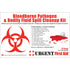 22 Piece Bodily Fluid Clean Up Pack / Bloodborne Pathogen Spill Kit