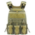 military tactical plate carrier vest with cummerbund pouches-7