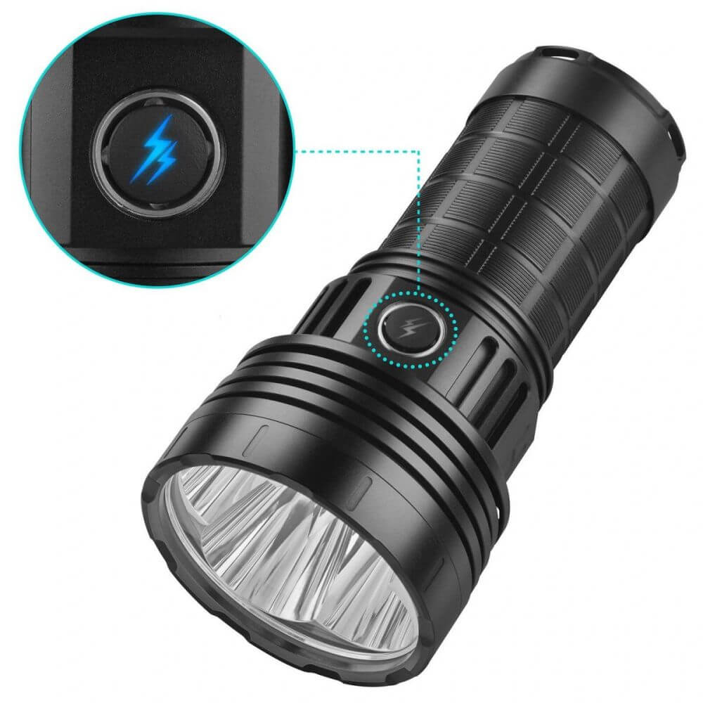 Haikelite HG50 8000 Lumens Rechargeable Flashlight-4