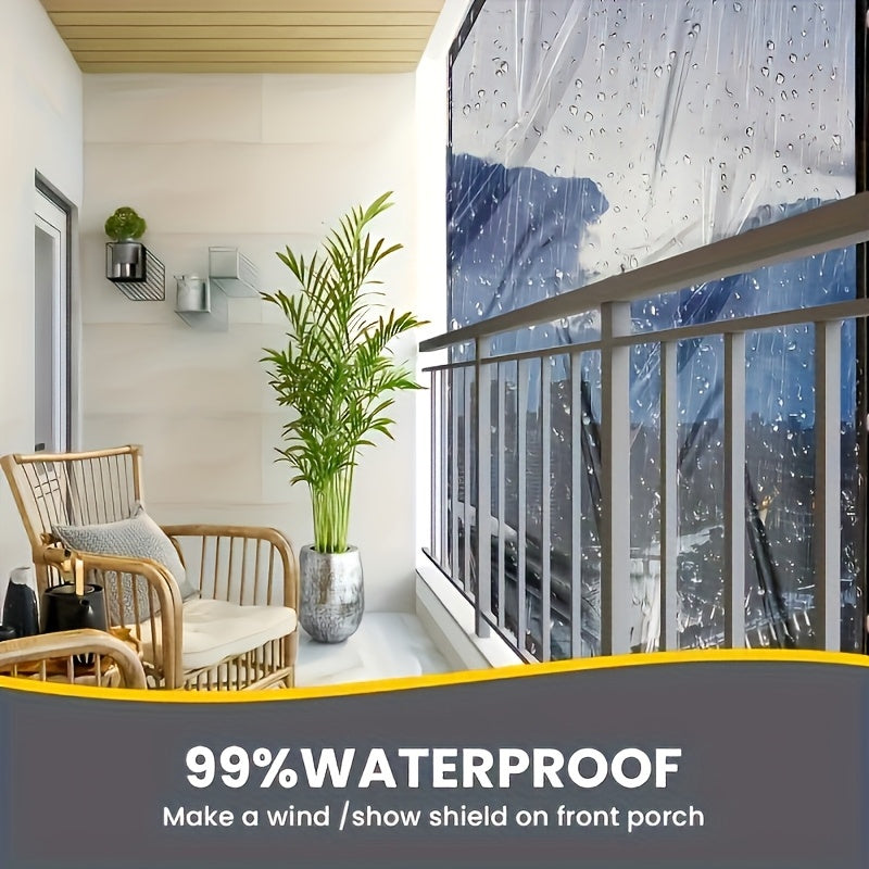 Transparent PVC Waterproof Tarpaulin for Outdoor Protection-2