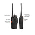 long distance hand-held walkie talkie construction site security team
