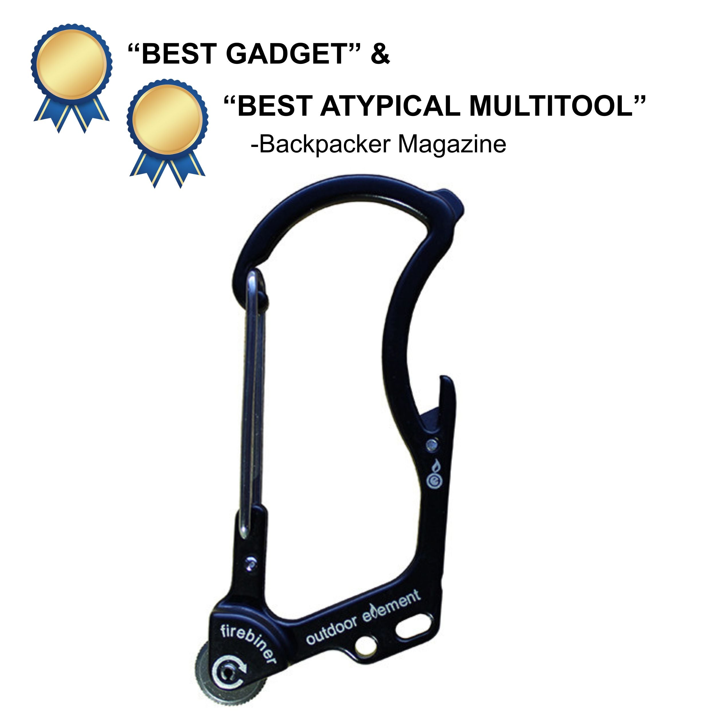 Firebiner: Fire-starting Multitool Carabiner