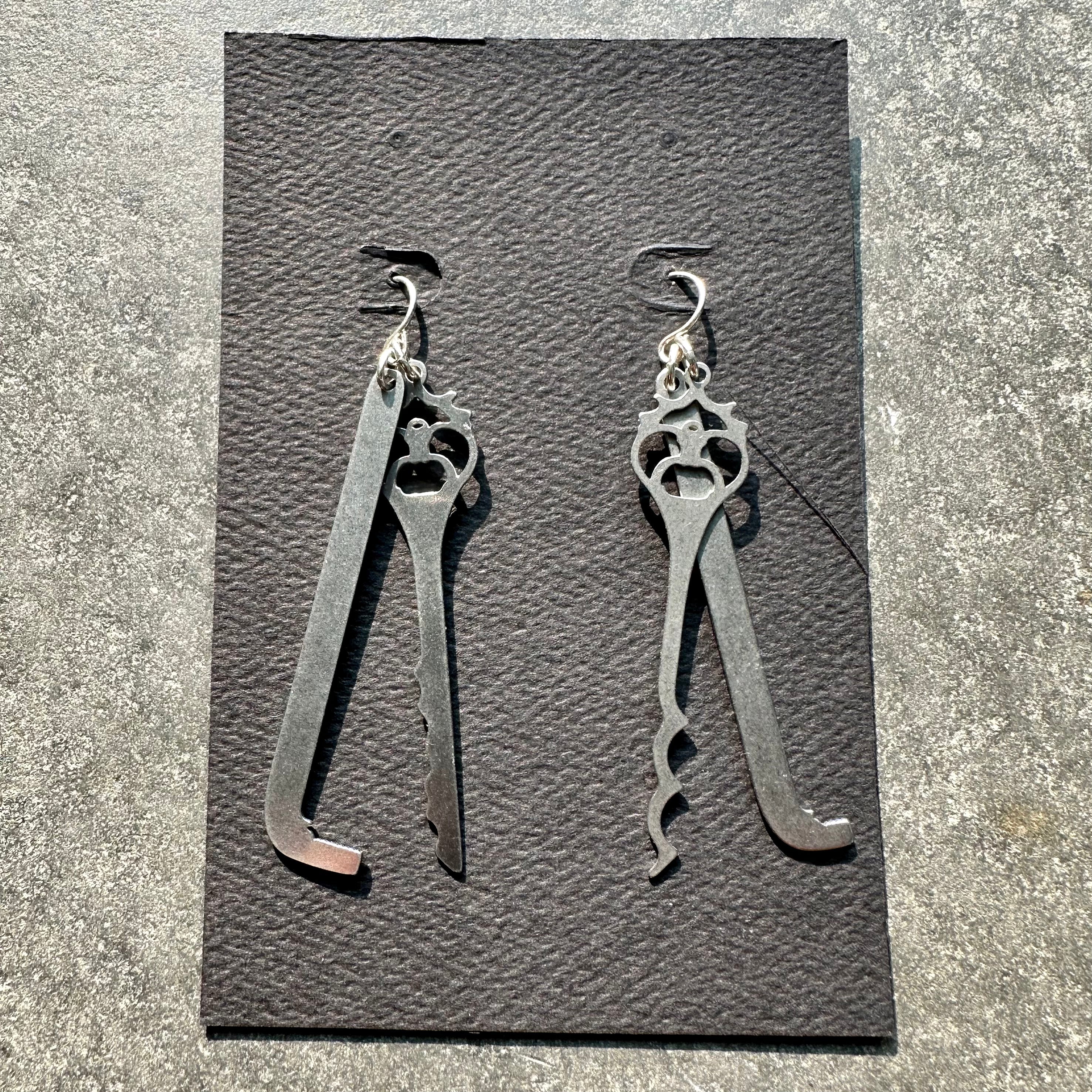 City Rake Key Cyclops City Rake Lock Picking Earrings – Operation Go Bag