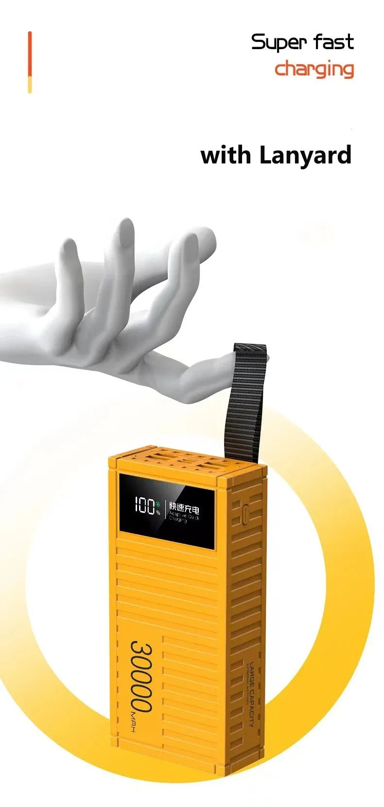 Charging Portable Power Bank with 80000mAh 66W-4
