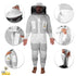 Beekeeping Starter Kit With Premium Beehive, Beekeeping Tools, OZ Bee Premium 3 Layer Mesh Ventilated Round Head Suit Protective Gear-3