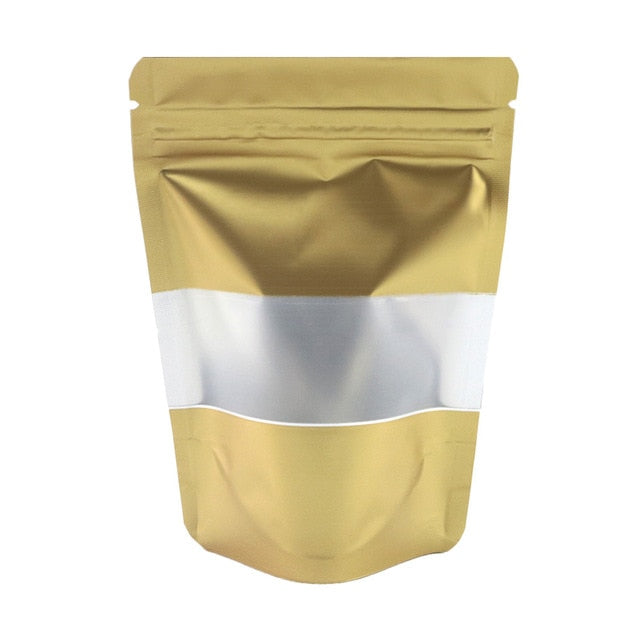 Reclosable Zip Lock Bags Kitchen Organizer Bags Stand Up Biscuits Pouches Eco Aluminum Foil Mylar Plastic Bags With Clear Window-5