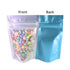 Recyclable Matte Clear Front Ziplock Storage Bags Metallic Mylar Eco Plastic Stand Up Pouches Food Package Bags For New Year-1