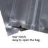 Recyclable Matte Clear Front Ziplock Storage Bags Metallic Mylar Eco Plastic Stand Up Pouches Food Package Bags For New Year-2